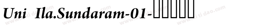 Uni Ila.Sundaram-01字体转换